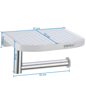 Паперотримач з полицею Zerix A8103 (ZX2819)