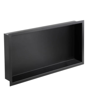Полиця-ніша для ванної кімнати Mixxus Premium NICHE-0102 BLACK із нержавіючої сталі SUS304 (MI6680)