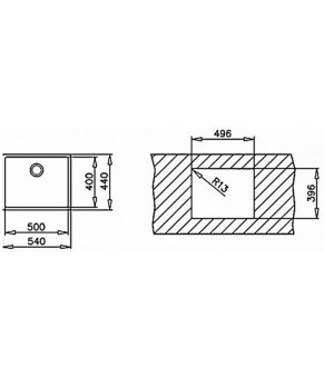 Кухонная мойка Teka BE Linea 50.40 R15 (10125134)