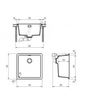 Кухонная мойка Teka Radea 400/400 TG (40143809)