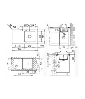 Кухонная мойка Teka Aura 45B TG (88567)