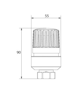 Термоголовка M30x1.5 Koer KR.1334 (KR2843)