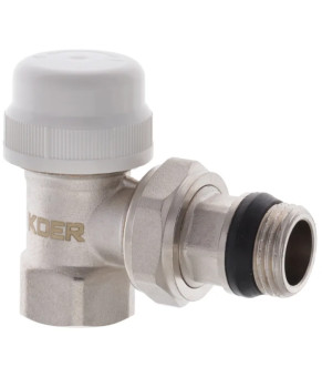 Угловой термостатический радиаторный кран 1/2" Koer KR.921-GI (KR2682)