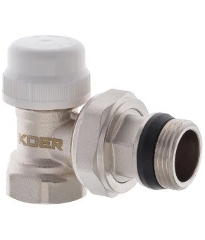 Угловой термостатический радиаторный кран 3/4" Koer KR.921-GI (KR2683)