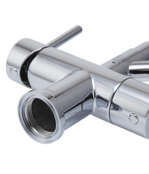 Кухонный смеситель KOER KB-72006-01 с силиконовым изливом и выходом для питьевой воды (KR3379)