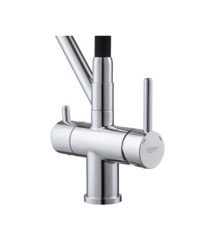 Кухонный смеситель KOER KB-72006-01 с силиконовым изливом и выходом для питьевой воды (KR3379)