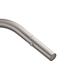 Кухонный смеситель KOER KI-70004-07 с выдвижным изливом (нерж. сталь) (KR3387)