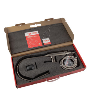 Кухонный смеситель KOER KI-70004-07 с выдвижным изливом (нерж. сталь) (KR3387)