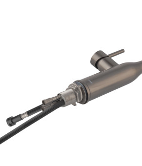 Кухонный смеситель KOER KI-70004-07 с выдвижным изливом (нерж. сталь) (KR3387)