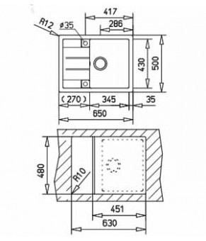 Кухонная мойка Teka Astral 45 B-TG (40143508)