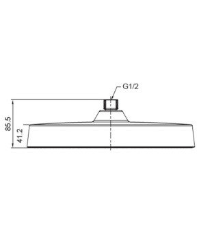 Лейка для душа потолочная Koer KP-0403-05-OH 300мм (KR4994)