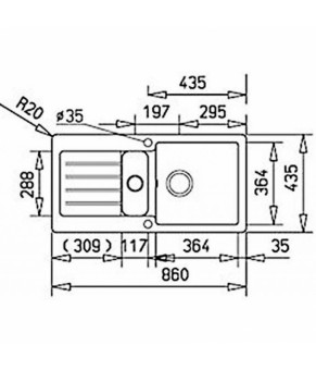 Кухонная мойка Teka Kea 60 B-TG (88840)