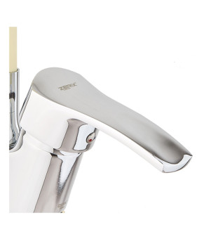 Кухонный смеситель Zerix YUB 279 Reflector Ivory с силиконовым изливом (ZX4977)