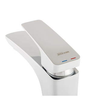 Смеситель для умывальника Mixxus Premium Patrick 001 гайка White (MI5853)