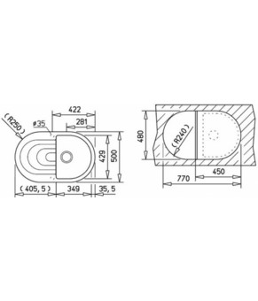 Кухонная мойка Teka Perla 45 B-TG (88996)