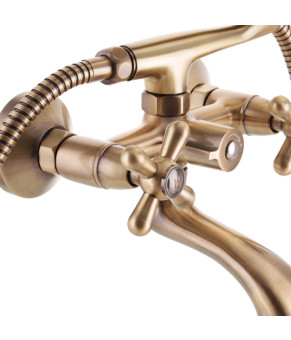 Смеситель для ванны Haiba Dominox 142 Euro бронзовый (HB3938)