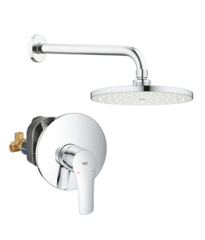 Набір для душу з верхнім душем Grohe Eurosmart UA33556003 (33556003+28576000+27541001) (UA33556003)