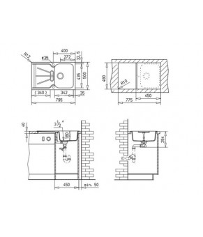 Кухонная мойка Teka Cara 45 B-TG (40144404)