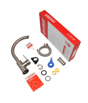 Змішувач для кухні Koer KI-70019-02 (з нерж. сталі) (Колір нерж) (KR4795)