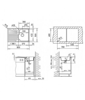 Кухонная мойка Teka Cascad 45 B-TG (40143109)