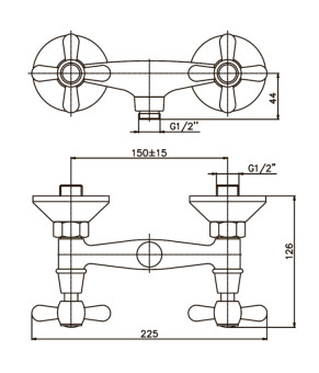 Смеситель для душа Haiba Dominox 003 (HB0060)