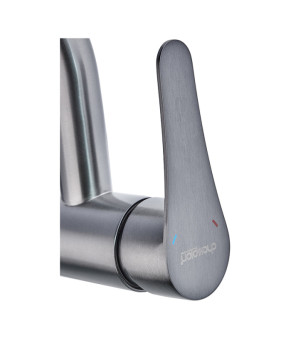 Змішувач для умивальника Champion SAP-001-B Graphite (нерж. сталь) (CH6159)
