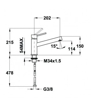  Смеситель Teka INX 919 749190310