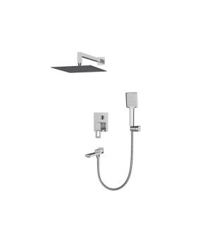 Встраиваемая душевая система Koer KB-66009-01 с смесителем, хром (KR3508)