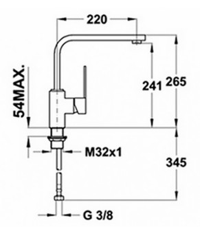 Смеситель Teka Inox H2 (INX 994) 749940710