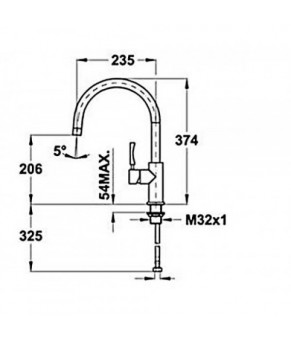 Смеситель Teka Inox H3 (INX 915) 749150210
