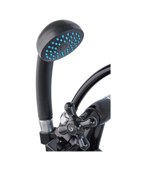 Смеситель для ванны Plamix Sirius-140 Black (PM0638)