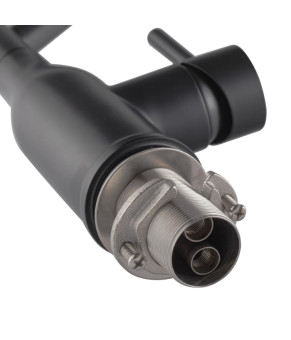 Смеситель для кухни Koer KI-70026-05 с черным силиконовым изливом (KR5210)
