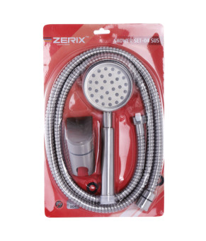 Душовий набір (шланг, лійка, кронштейн) Zerix SHOWER SET-04 (ZX3099)