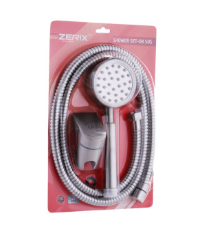 Душовий набір (шланг, лійка, кронштейн) Zerix SHOWER SET-04 (ZX3099)