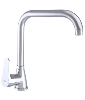 Смеситель для кухни Zerix SOP7 146 высокий, поворотный, хром (ZX0192)