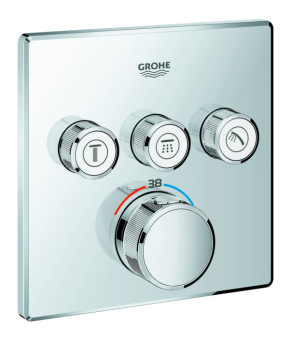 Душова система прихованого монтажу з термостатом Grohe Grohtherm SmartControl New Tempesta 250 (UA2