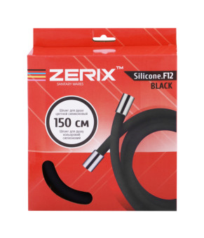 Шланг силіконовий Zerix F12 Black (150 см) (ZX2998)