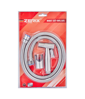 Набір для гігієнічного душу Zerix Bidet SET-005.SUS (нерж. сталь) (ZX5026)