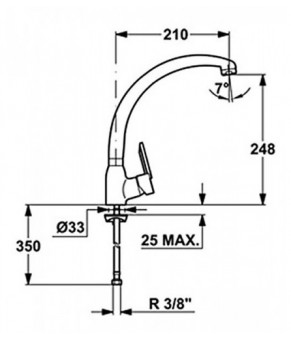 Смеситель Teka MF-2 Forum H MN 81911462