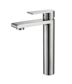 Смеситель для умывальника Koer KI-11015-02 высокий (нерж. сталь) (KR4782)
