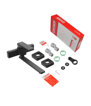 Смеситель для кухни настенный Koer KB-73010-05 (Черный матовый) (KR3491)
