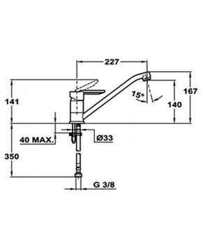 Смеситель Teka MF-2 Forum L 81913620SB