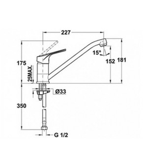 Смеситель Teka MT Plus L MTP 913 469130210