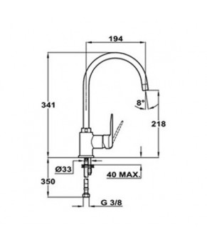  Смеситель Teka Inca Н 53995121T