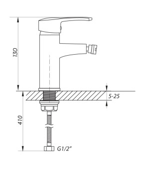 Смеситель для биде Zerix STD 181 (ZX0195)