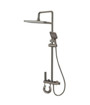 Душевая колонна Zerix PBI-009-J GRAPHITE с LED-подсветкой, 4 режима (ZX5850)