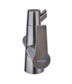 Кухонний змішувач на дві води Mixxus FUL-021 Graphite Refl.Black (нерж. сталь) (MI6115)