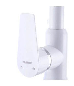 Змішувач для кухні Plamix Mario-017 White (з підведенням) (PM0608)