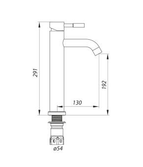 Змішувач для умивальника Zerix LR71105-1 (LL1465)