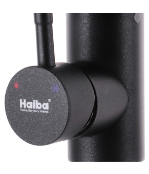 Змішувач для кухні Haiba SUS 011 чорний (HB0993)